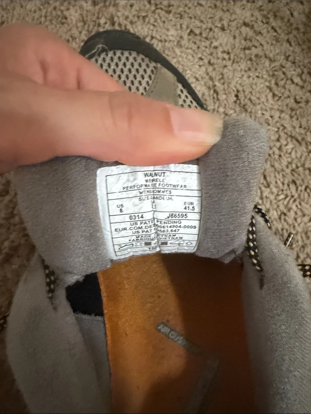 Merrell hiking boots size 8